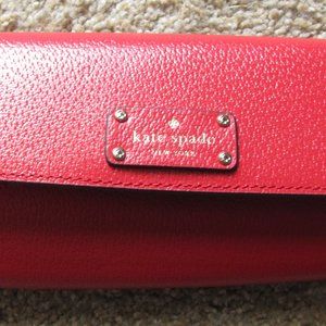 kate spade Hot Chili Jean Wellesley Leather Wallet